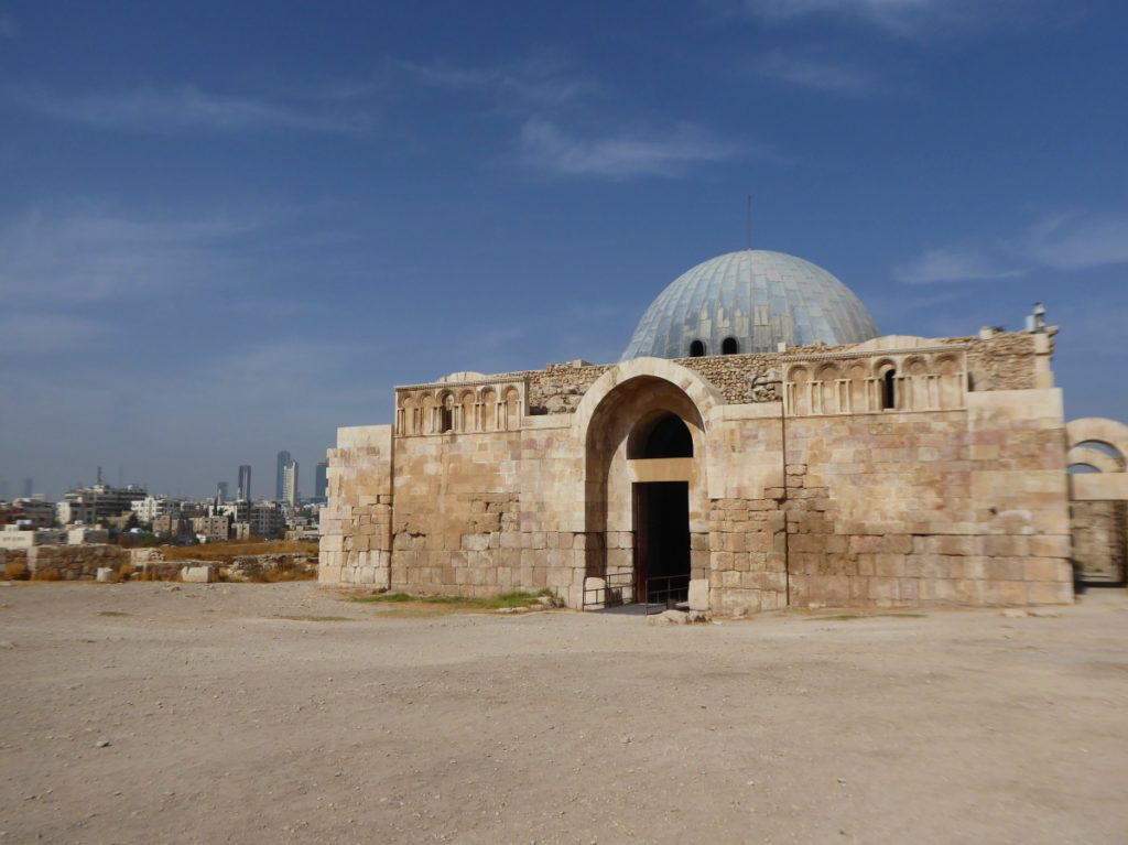 Amman citadel Ummayad palace, Jordan, old and new city