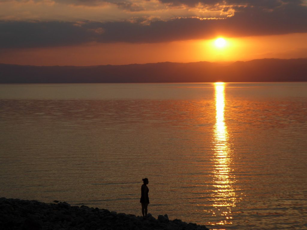 sunset Dead Sea Jordan