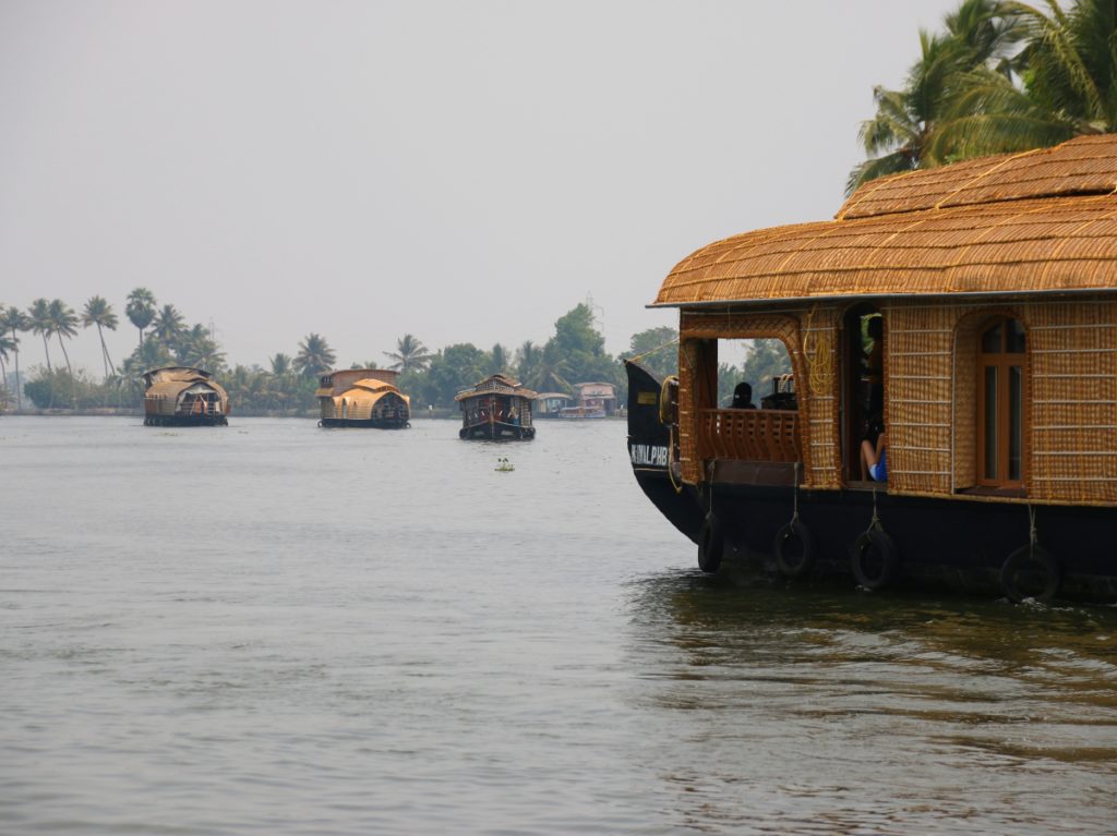 houseboat, backwater, kerala, india