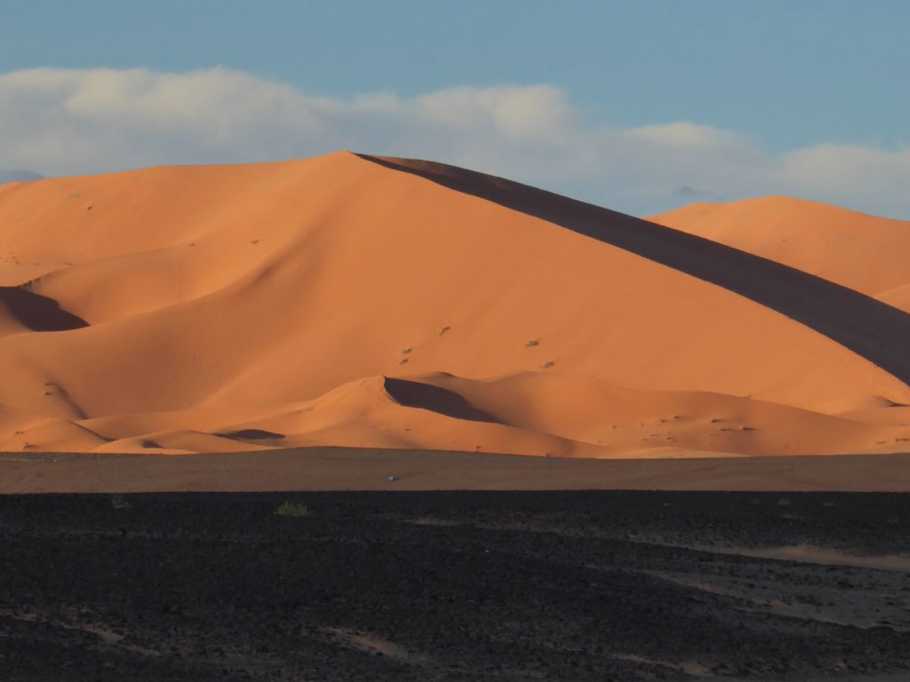 sand dunes in the sunset, things to do in Merzouga, Morocco