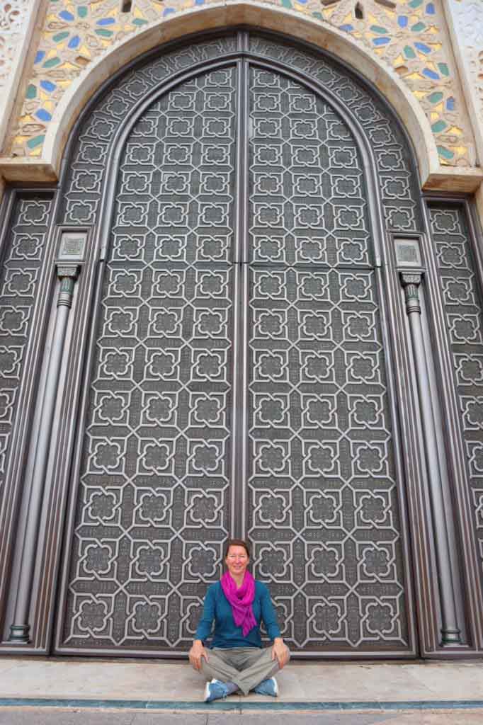 Hassan 2 mosque Casablanca big door