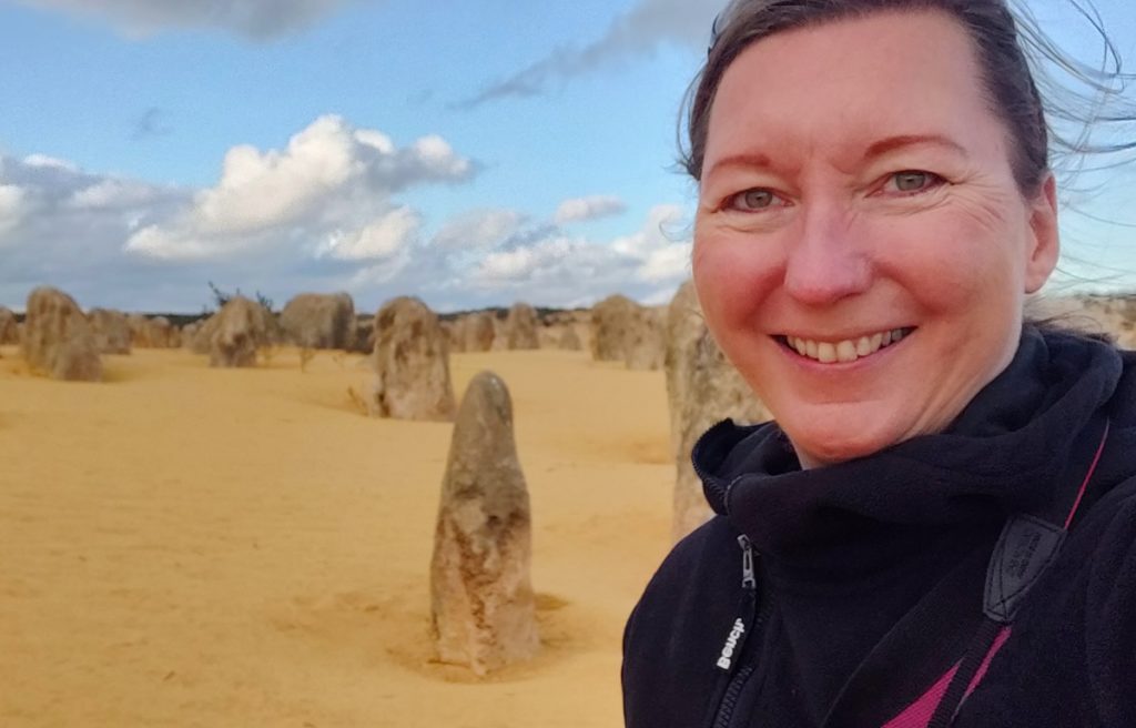 The Pinnacles Western Australia, with women in front