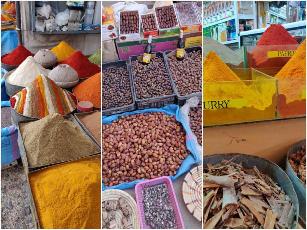 spices and dates in Morocco