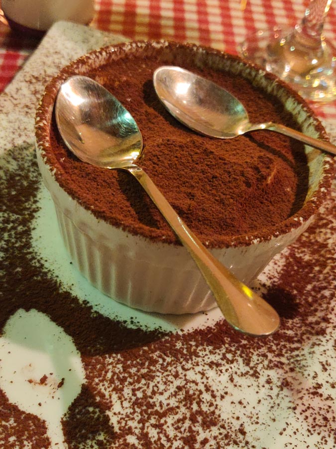 Tiramisu at Maurizio in Essaouira