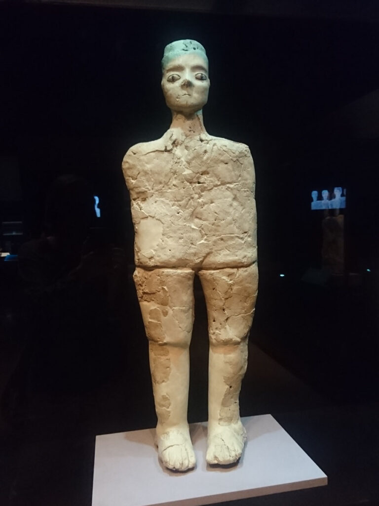 statue of human, without arms, face painted on . One of the oldest human statues ever found. Visit the National Museum things to do in Amman